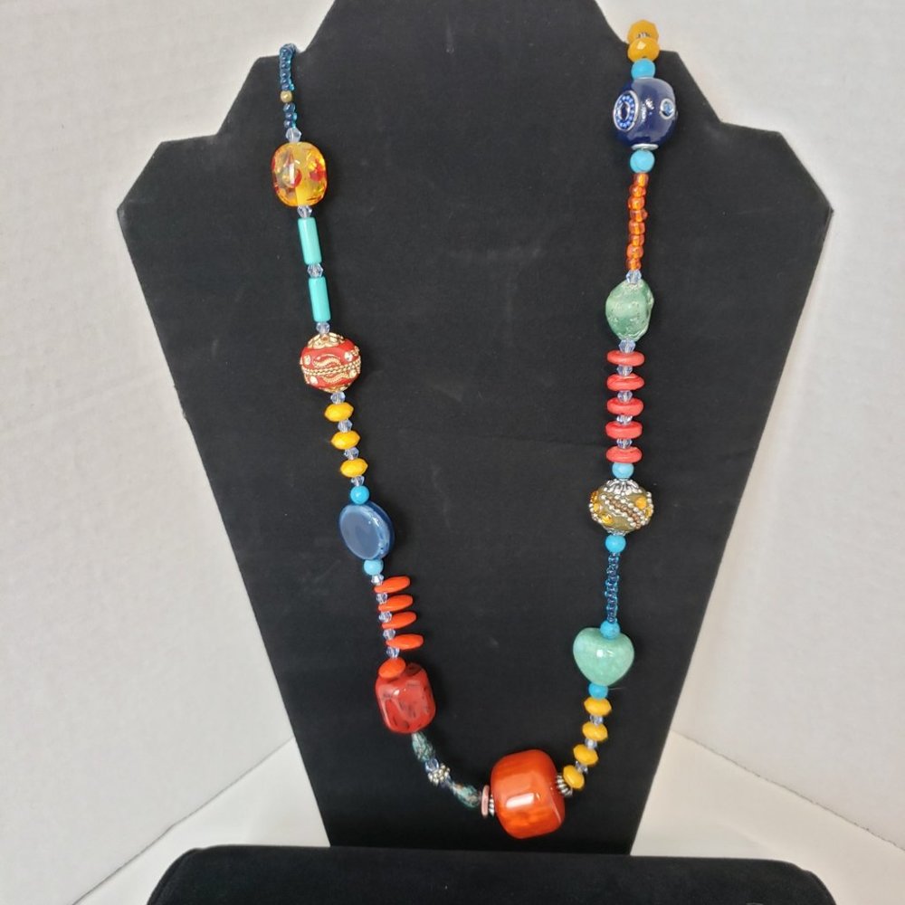Women's Bohemian Necklace 18" Long NWOT